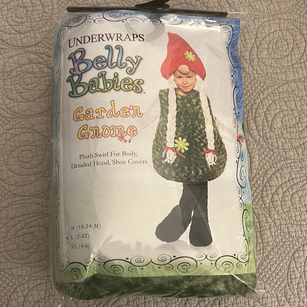 BUNDLE of 2 - Brand new, never opened child’s Garden Gnome costume